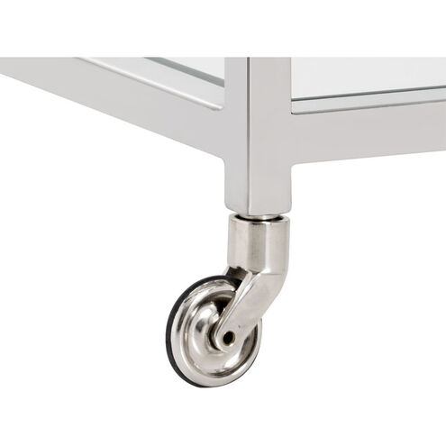 Margo Clear / Silver Bar Cart